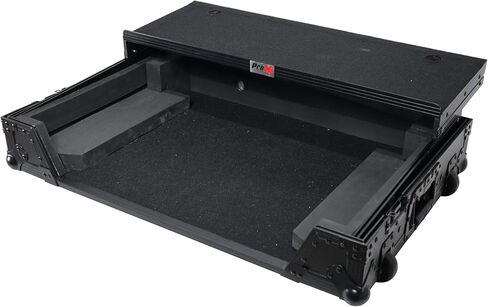 ProX XS-PRIME4 WLTBL ATA Flight Case For Denon PRIME 4 DJ Controller with Laptop Shelf 1U Rack Space and Wheels - Black in Saudi Arabia