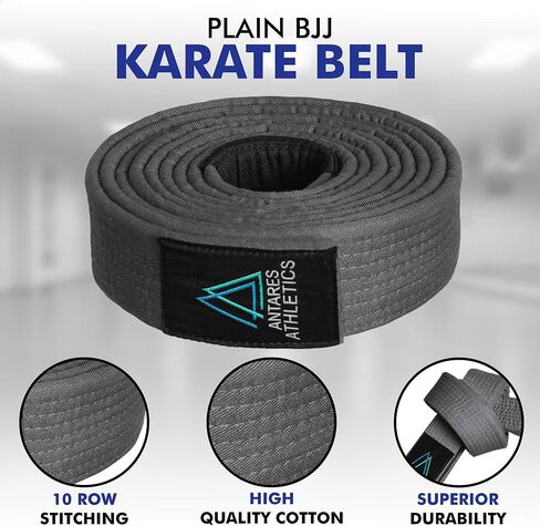 BJJ Belt for Men & Women Brazilian Jiu Jitsu Belt with Ranking Stripes Sleeve Bar Kids Jiu Jitsu Gi Belt in Saudi Arabia