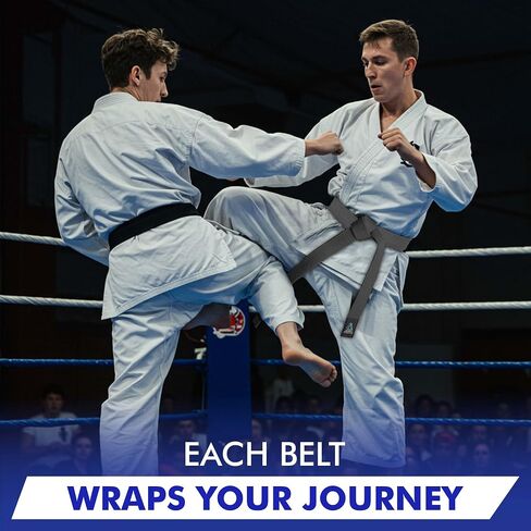 BJJ Belt for Men & Women Brazilian Jiu Jitsu Belt with Ranking Stripes Sleeve Bar Kids Jiu Jitsu Gi Belt in Saudi Arabia