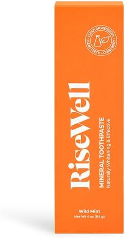 RiseWell Mineral Toothpaste - All Natural Toothpaste with Hydroxyapatite - Made in The USA, No Added Fluoride, SLS-Free - for a Stronger and Healthier Teeth, Wild Mint, 3.4 Oz in Saudi Arabia