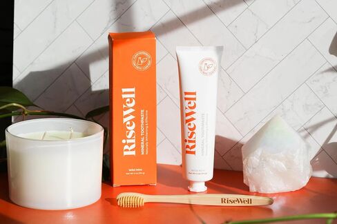 RiseWell Mineral Toothpaste - All Natural Toothpaste with Hydroxyapatite - Made in The USA, No Added Fluoride, SLS-Free - for a Stronger and Healthier Teeth, Wild Mint, 3.4 Oz in Saudi Arabia