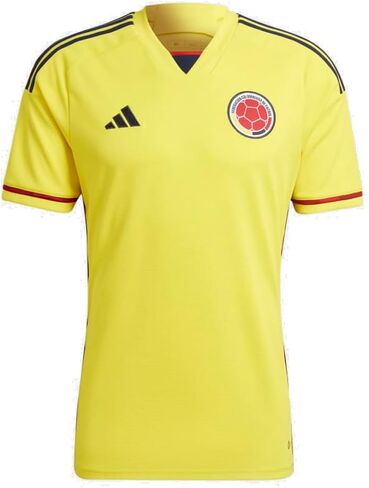 adidas Mens Soccer Columbia 22 Home Jersey, Bright Yellow, 3X-Large in Saudi Arabia
