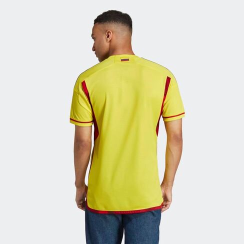 adidas Mens Soccer Columbia 22 Home Jersey, Bright Yellow, 3X-Large in Saudi Arabia