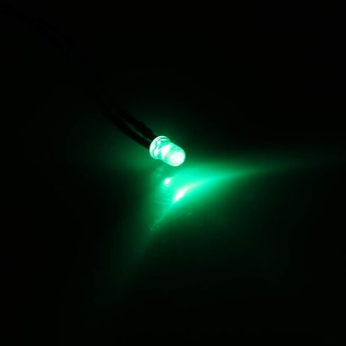 AQXREIGHT 10pcs 12V 5mm LED LED SERING DIODE DIED سلكي متعدد الألوان كابل LED LED 20 سم 0.06W أصفر (الشعر الأبيض الأخضر) in Saudi Arabia