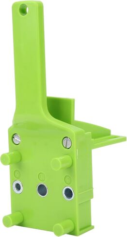 Woodworking Straight Hole Punch Locator DIY Carpentry Drilling Doweling Guide Hand Tools for Accurate Wood Joinery Projects ABS Plastic 200x72mm (Grey) in Saudi Arabia