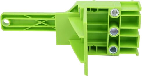 Woodworking Straight Hole Punch Locator DIY Carpentry Drilling Doweling Guide Hand Tools for Accurate Wood Joinery Projects ABS Plastic 200x72mm (Grey) in Saudi Arabia