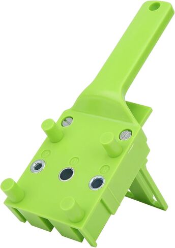 Woodworking Straight Hole Punch Locator DIY Carpentry Drilling Doweling Guide Hand Tools for Accurate Wood Joinery Projects ABS Plastic 200x72mm (Grey) in Saudi Arabia