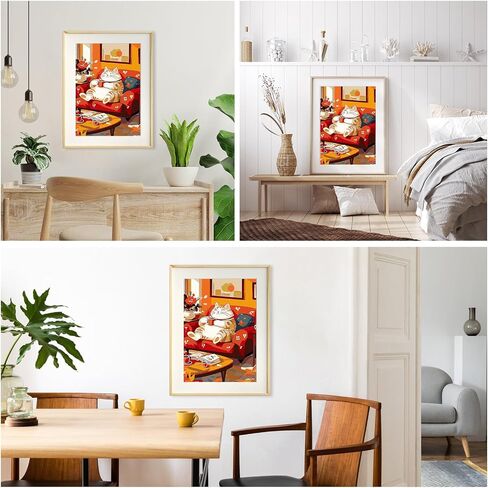 Meiyuda Fox Paint by Numbers Att ، طلاء حيوان لطيف بأرقام للمبتدئين البالغين ، رسم زيت أكريليك DIY حسب الرقم على القماش للهدية جدار المنزل ديكور 12x16in in Kuwait