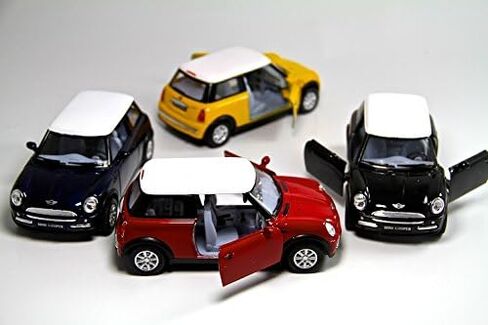 KiNSMART Mini Cooper S 5inch 1:28 Scale Die Cast Metal Model Toy Cars Red with British Flag in Saudi Arabia