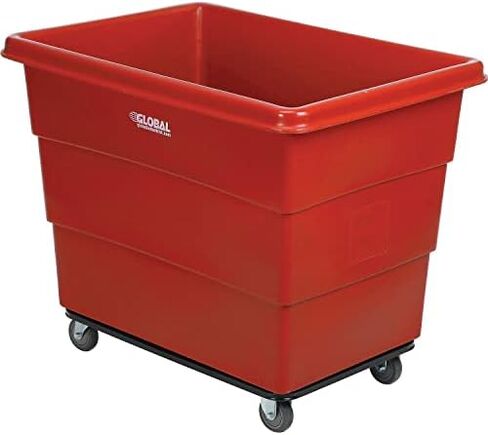 Global Industrial 16 Bushel Bushel Blastic Box Truck ، قاعدة هيكل الصلب ، 1000 رطل. سعة ، 4 "عجلات مطاطية غير متناغمة ، أزرق ، 42-3/5" لتر x 30 "W x 35-3/5" H in Saudi Arabia