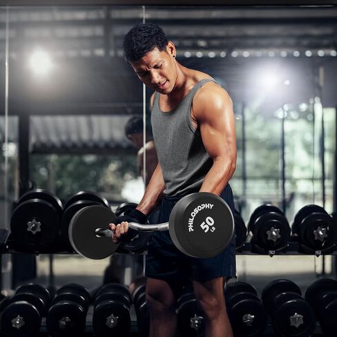 فلسفة صالة الألعاب الرياضية الحديد الثابت ، والوزن المحمّل مسبقًا EZ Curl Bar لتدريب القوة ورفع الأثقال in Kuwait