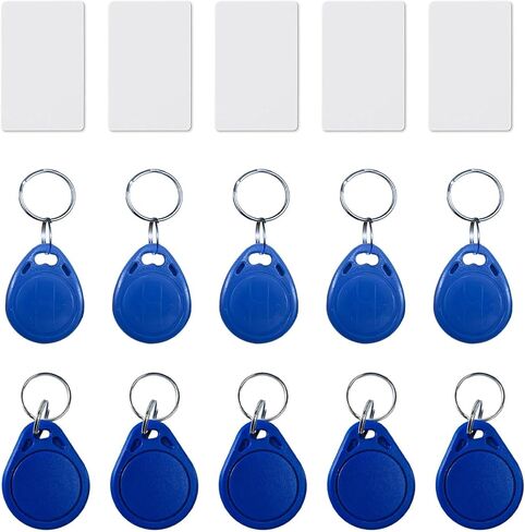 5pcs T5577 RFID بطاقة RFID إعادة كتابة 125KHz مفتاح فارغ FOB Blue Contactless RFID القرب مفتاح FOBS متوافق مع 1386 1326 H10301 تنسيق القراء RFID كاتب والتحكم في الوصول أنظمة التحكم في الوصول in Kuwait