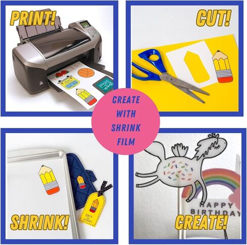 Grafix Shrink Film - White Opaque 8.5"x11" Sheets, Design Your Art and Shrink It to Create Jewelry, Embellishments, Paper Crafts, Gift Tags, Ornaments and More, Pack of 15 in Saudi Arabia