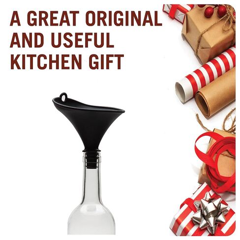 Monkey Business Stedi Silicone Funnel for Filling Bottles, Kitchen Funnel for Water Bottle Liquid Transfer, Steady Pour Hands-Free Pour Tool in Kuwait