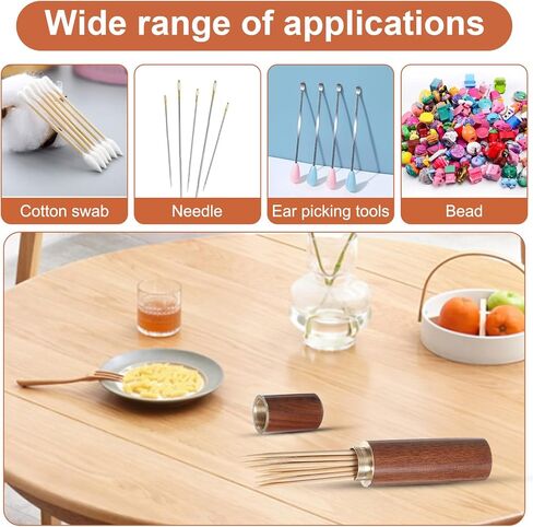3 PCS Pocket Houndpick Holder ، حامل أسنان الخشب المحمول لحالة الأسنان لتخزين الأسنان الإبرة حبة الأذن اختيار كائن صغير للنساء الرجال in Kuwait