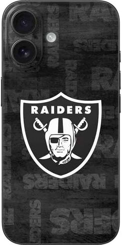 Skinit Phone Phone Skin متوافق مع iPhone 16 - NFL Las Vegas Raiders مرخص رسميًا in Kuwait
