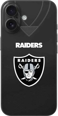 Skinit Phone Phone Skin متوافق مع iPhone 16 - NFL Las Vegas Raiders مرخص رسميًا in Kuwait