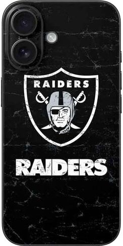 Skinit Phone Phone Skin متوافق مع iPhone 16 - NFL Las Vegas Raiders مرخص رسميًا in Kuwait