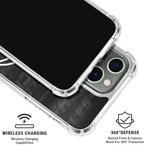 Skinit Clear Phone Case متوافق مع iPhone 15 Pro Max - NFL Los Angeles Chargers بالأبيض والأسود in Saudi Arabia