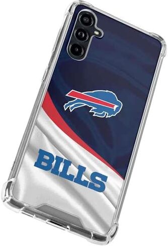 Skinit Clear Phone Case Compatible with Galaxy A54 5G - Officially Licensed NFL Buffalo Bills Design in Saudi Arabia