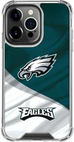 Skinit Clear Phone Case متوافق مع iPhone 16 Pro Max - تصميم NFL Philadelphia Eagles المرخص رسميًا in Kuwait