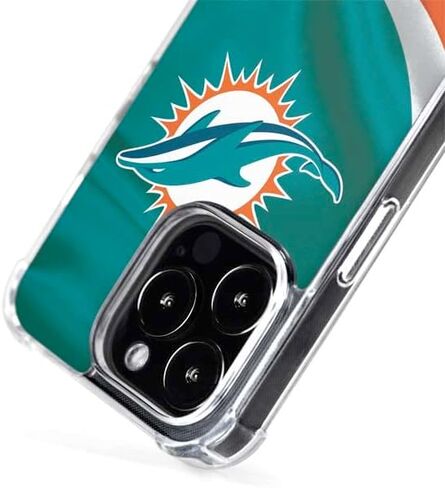 حالة Skinit Phone Case متوافقة مع Magsafe iPhone 13 Pro - تصميم NFL Miami Dolphins مرخص رسميًا in Saudi Arabia