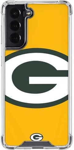 Skinit Clear Phone Case Compatible with Galaxy S22 - Officially Licensed NFL Green Bay Packers Large Logo Design in Saudi Arabia