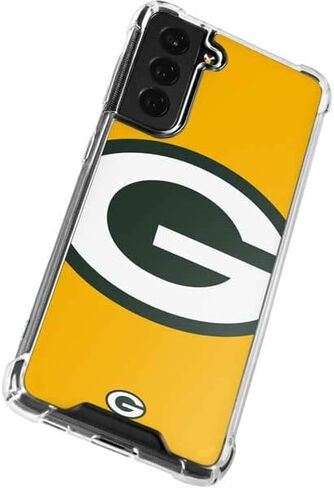 Skinit Clear Phone Case Compatible with Galaxy S22 - Officially Licensed NFL Green Bay Packers Large Logo Design in Saudi Arabia