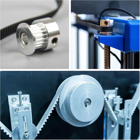 uxcell 4pcs GT-2 60T Pulley Synchronous Wheel 10mm Bore, Aluminum Timing Pulley 60 Teeth, Fit Width 6mm Timing Belt for 3D Printer CNC Machine in Saudi Arabia