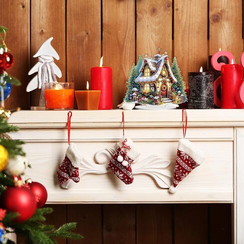 JJfox DIY 5D Tabletop Diamond Art Painting Kit ， زخرفة سطح المكتب مزدوجة الجوانب الخاصة بزخرفة مكتب الراينستون على شكل وحدات وضعية في المنزل. in Kuwait