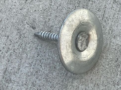 Sandbaggy 1" Metal Cap Fluted Masonry Nails - Electro Galvanized Steel (appx. 75 nails/lb) - Cement, Brick, Concrete Nails (25, Pounds) in Saudi Arabia