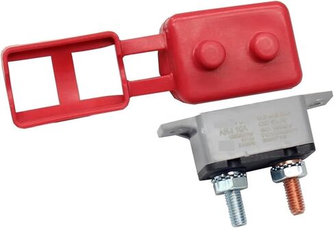 إعادة ضبط مفتاح حماية الحمل الزائد الحراري DC 12V 24V 5A 10A 15A 20A 25A 30A قاطع الدائرة التلقائي مع مسمار غطاء للسيارات (40A) in Kuwait