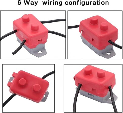 إعادة ضبط مفتاح حماية الحمل الزائد الحراري DC 12V 24V 5A 10A 15A 20A 25A 30A قاطع الدائرة التلقائي مع مسمار غطاء للسيارات (40A) in Kuwait