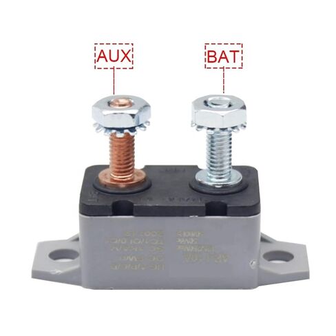 إعادة ضبط مفتاح حماية الحمل الزائد الحراري DC 12V 24V 5A 10A 15A 20A 25A 30A قاطع الدائرة التلقائي مع مسمار غطاء للسيارات (40A) in Saudi Arabia