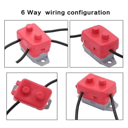 إعادة ضبط مفتاح حماية الحمل الزائد الحراري DC 12V 24V 5A 10A 15A 20A 25A 30A قاطع الدائرة التلقائي مع مسمار غطاء للسيارات (40A) in Saudi Arabia
