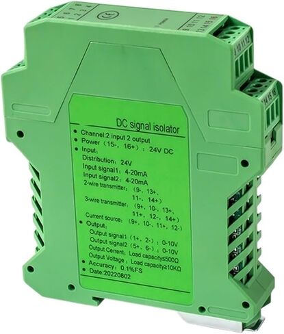 4-20MA عزل إشارة 1 في 1 Out Out Converter عزل 0-10V إلى 4-20MA العزلة إشارة التيار (1 في 2 OUT ، الإخراج 1-5V_INPUT 0-10V) in Saudi Arabia
