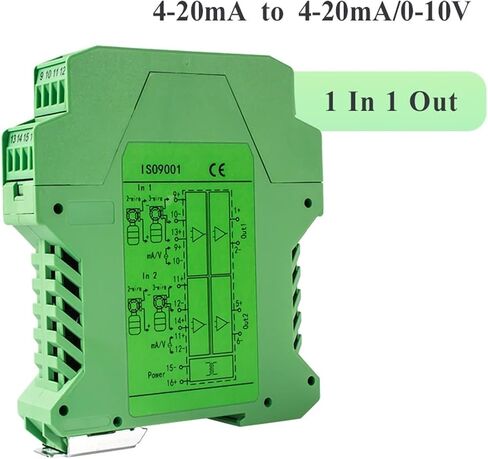 4-20MA عزل إشارة 1 في 1 Out Out Converter عزل 0-10V إلى 4-20MA العزلة إشارة التيار (1 في 2 OUT ، الإخراج 1-5V_INPUT 0-10V) in Saudi Arabia