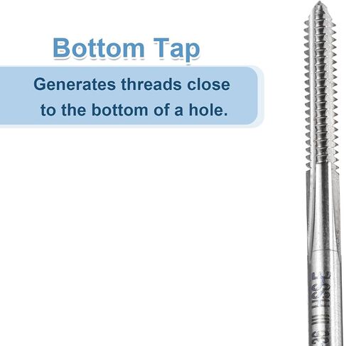 uxcell Hand Bottom Tap 11/16-11 UNC 2B Thread Bottoming Style Threading Taps High Speed Steel HSS6542 Straight Flutes Screw Tapping Tool in Saudi Arabia