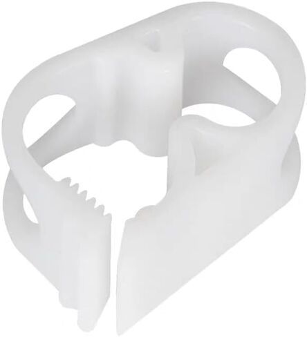 10pcs مشابك أنابيب بلاستيكية بيضاء 1/4 " - 1/2" قابلة للتعديل أنبوب مختبر مختبر صمام التحكم في تدفق الصمامات المشبك لزجاجة البيرة وزجاجة الزجاجة. in Kuwait