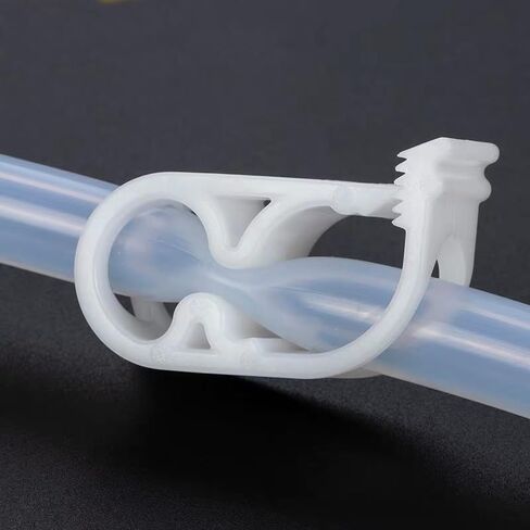 10pcs مشابك أنابيب بلاستيكية بيضاء 1/4 " - 1/2" قابلة للتعديل أنبوب مختبر مختبر صمام التحكم في تدفق الصمامات المشبك لزجاجة البيرة وزجاجة الزجاجة. in Kuwait