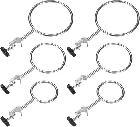 6-Pack Laboratory Retort Support Ring Clamp 50mm 75mm 90mm Stainless Steel Closed Extension Ring Flask Clamp Burette Stand for Chemistry/Physics Lab Equipment Support Retort Ring in Saudi Arabia