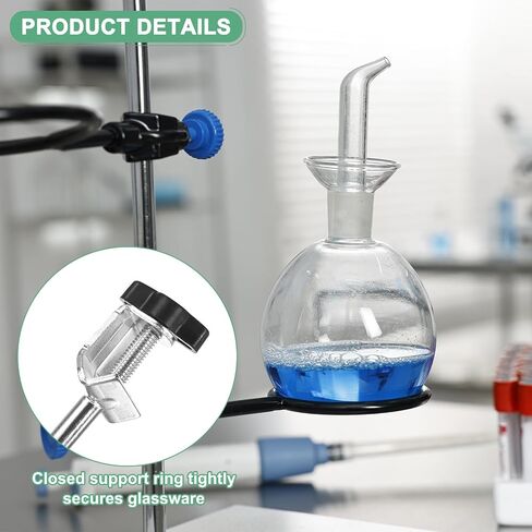 6-Pack Laboratory Retort Support Ring Clamp 50mm 75mm 90mm Stainless Steel Closed Extension Ring Flask Clamp Burette Stand for Chemistry/Physics Lab Equipment Support Retort Ring in Saudi Arabia