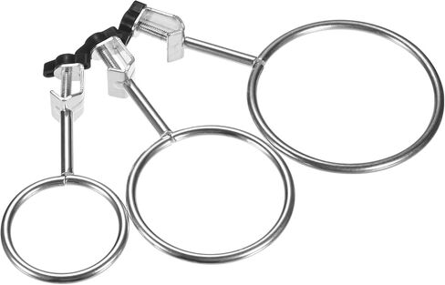 6-Pack Laboratory Retort Support Ring Clamp 50mm 75mm 90mm Stainless Steel Closed Extension Ring Flask Clamp Burette Stand for Chemistry/Physics Lab Equipment Support Retort Ring in Saudi Arabia