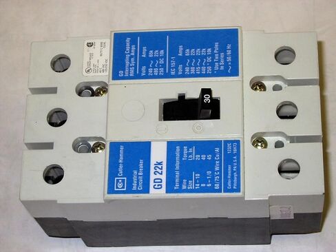 CUTLER HAMMER GD3030 30A 480V 3P 22K in Saudi Arabia