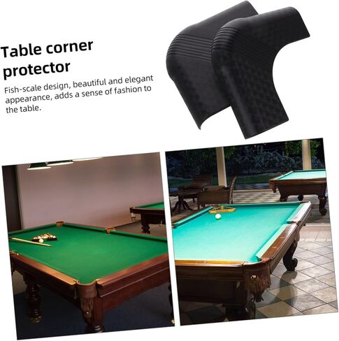 Pool Table Corner Guard Protectors - 2 Pcs Nylon Scale Edge Protectors for Billiards Table Safety and Style in Saudi Arabia