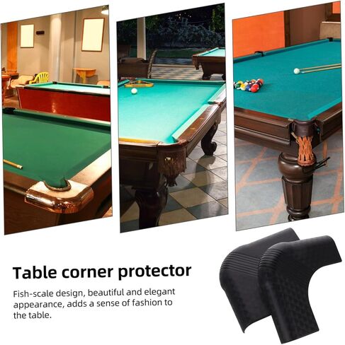 Pool Table Corner Guard Protectors - 2 Pcs Nylon Scale Edge Protectors for Billiards Table Safety and Style in Saudi Arabia