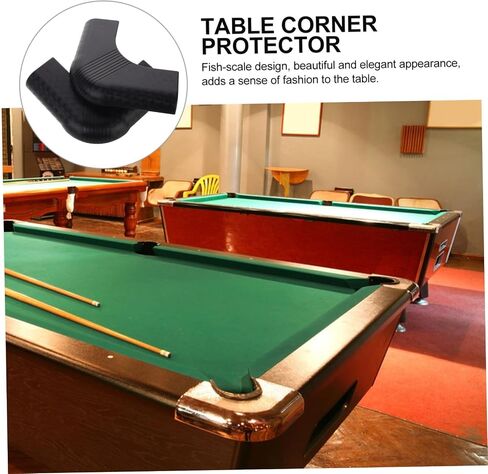 Pool Table Corner Guard Protectors - 2 Pcs Nylon Scale Edge Protectors for Billiards Table Safety and Style in Saudi Arabia