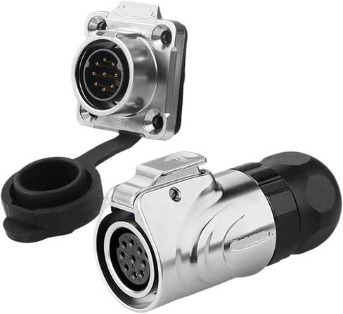 LP-16 connector 9-pin female male metal flange box installation aviation socket(Female plug) in Kuwait