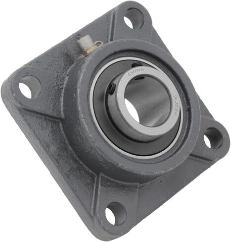 [2-pack] UCF207-20-محمل شفة 4-Bolt مع الإسكان الحديد الزهر بما في ذلك محمل الكرة إدراج 1-1/4 في قطر التجويف-UC207-20 محمل و F207 الإسكان in Saudi Arabia