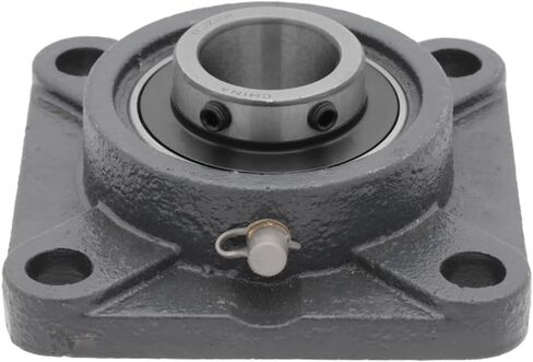 [2-pack] UCF207-20-محمل شفة 4-Bolt مع الإسكان الحديد الزهر بما في ذلك محمل الكرة إدراج 1-1/4 في قطر التجويف-UC207-20 محمل و F207 الإسكان in Saudi Arabia